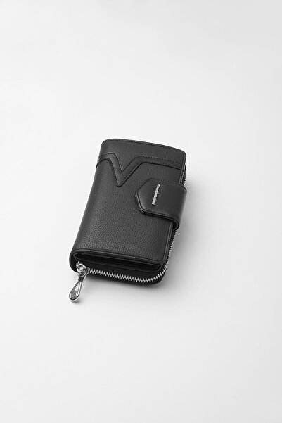 CENGİZ PAKEL Orta Boy Kadın Cüzdan – 65295M - Siyah