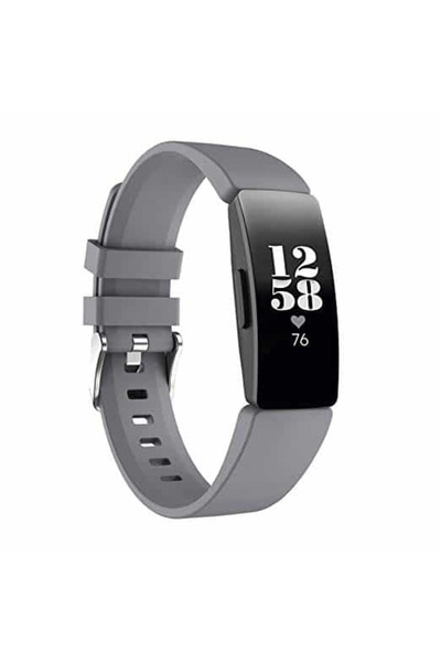 Edman Curea de brățară pentru Fitbit Inspire, mărimea L, gri închis