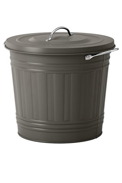 IKEA Knodd Trash Can, 16 Lt, Gray