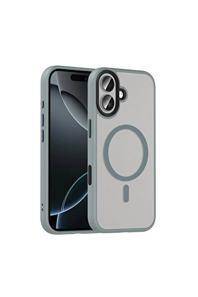 zore Apple iPhone 17 Uyumlu Kılıf Mat Arka Yüzey Wireless Şarj Özellikli Flet...