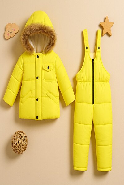 DeKuBaby Çocuk Kayak Takımı -30 Derece Soğuk Hava Şartlarına Dayanıklı Su Geç...