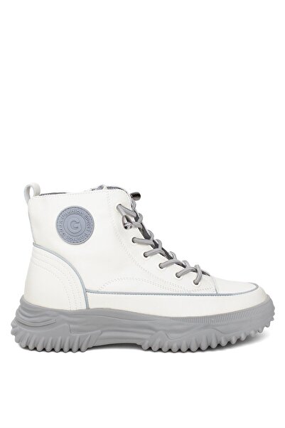 Guja 25K310-13 Γυναικείες κοντές αθλητικές μπότες από γνήσιο δέρμα με λάστιχο με φερμουάρ