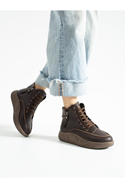 ALEMDAR AYAKKABI Γυναικείες Ορθοπεδικές Μπότες SOIR Καφέ