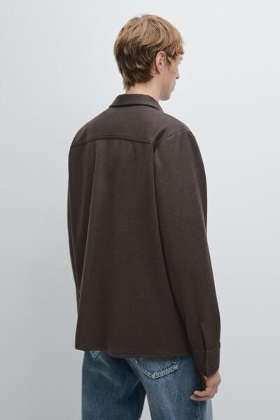 Massimo Dutti Cep detaylı çıtçıt düğmeli ince ceket