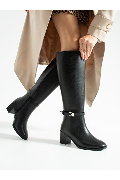 ALEMDAR AYAKKABI Γυναικείες μπότες με μαύρο τακούνι RAPIDE