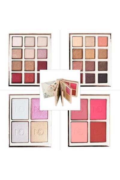 md Palette - Eyeshadow, Blush, Highlighter for Complete Long-lasting Look