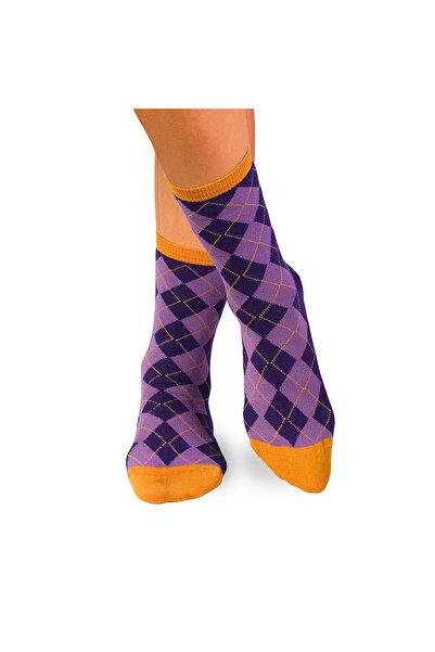 Pirin Hill Sosete bambus COMFORT FEET Argyle Purple Light