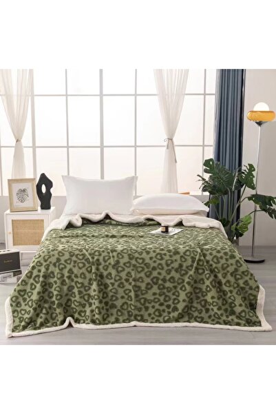 OEM Cocolino blanket with plush back for double bed, embossed heart pattern, ...