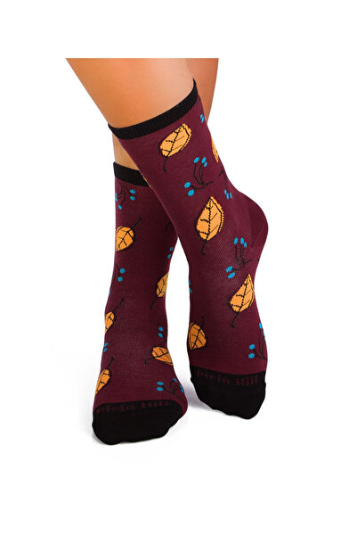 Pirin Hill Sosete bumbac COLOUR COTTON AUTUMN LEAVES Bordeaux