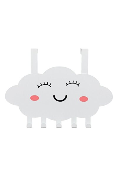 SHOPIENS Μεταλλική κρεμάστρα πόρτας με Smiling Cloud Shopiens®, 5 γάντζους