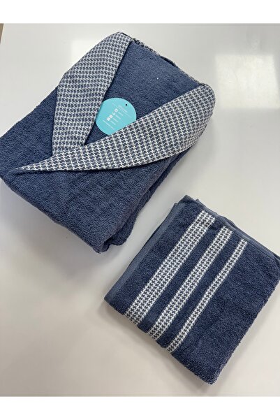 Yelken Giyim |   Kimono |   100% Cotton Women's / Men's Unisex Kimono Bathrobe + Head Towel Set