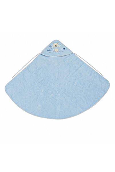 SHOPIENS Prosop Cu Gluga Bumbac Bebelusi Ciel Ursulet Stelute 100x100cm Baieti