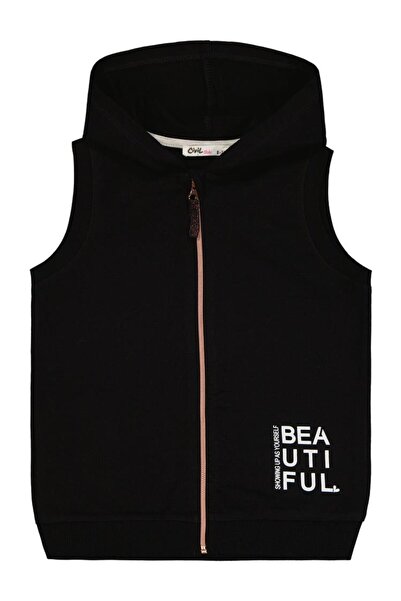 Civil Girls Basic 6-9 Years Old Vest - Black6-7 Years Old