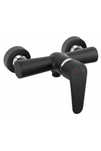 FERRO 3 in 1 Package Algeo Faucets washbasin, shower faucet and shower column, Matte Black