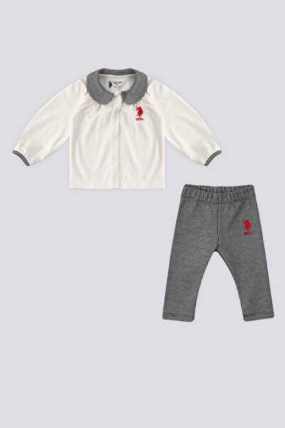 U.S. Polo Assn. Set gri pentru fetițe U.S. Polo Assn