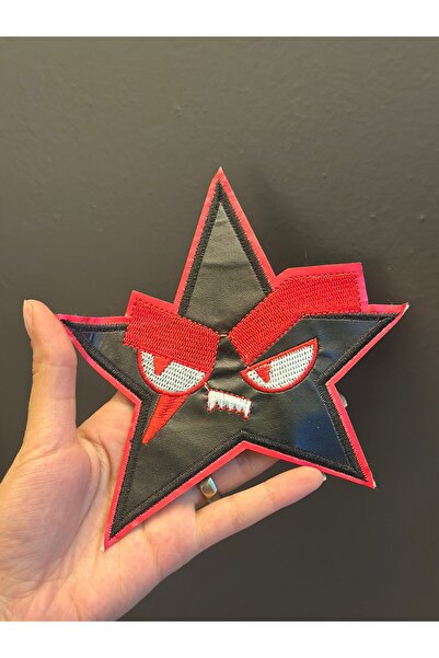 Gönülden Tasarım ACCESORIUL DE CUSUT LEATHER KIZGIZ SURAT YILDIZ ARMA 16X16 C...