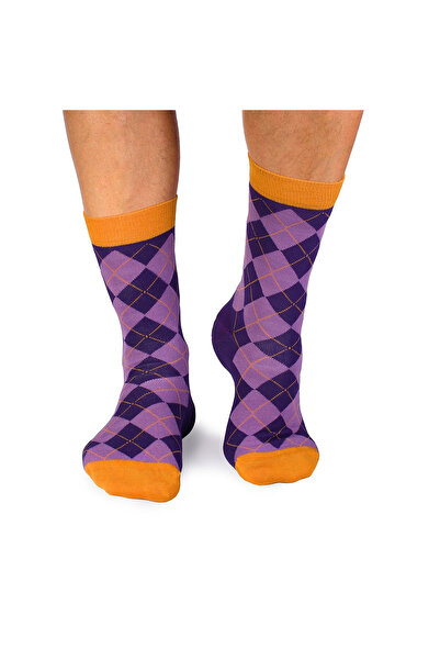 Pirin Hill Sosete bambus COMFORT FEET Argyle Purple Light