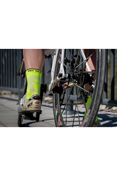 Try to Fly Cycling socks CYCLING LIGHT SOCKS Fluo Yellow