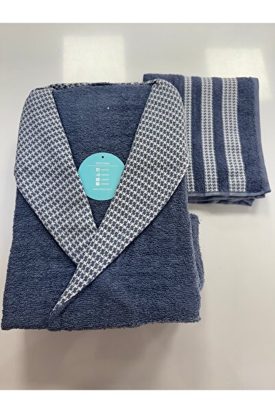 Yelken Giyim |   Kimono |   100% Cotton Women's / Men's Unisex Kimono Bathrobe + Head Towel Set