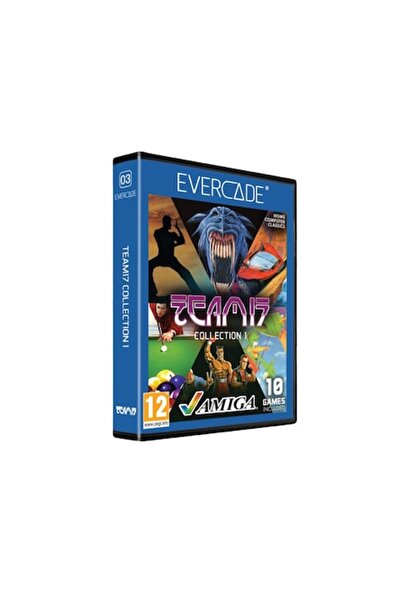 EVERCADE Joc, Cartuș multi-joc, C3, Amiga Team 17, 12 în 1, Retro