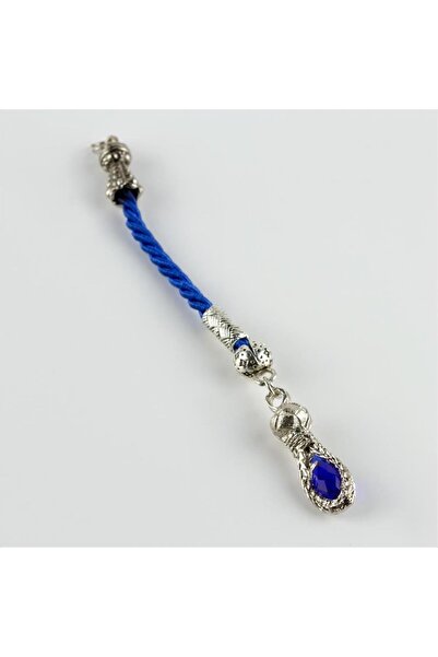 ZERO LAND Sptrns Zircon Stone Knitted Prayer Beads (95756) Tassel 1 Piece-Turquoise