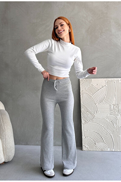 EYYE Kadın Kaşkorse Beli Lastikli Pantolon