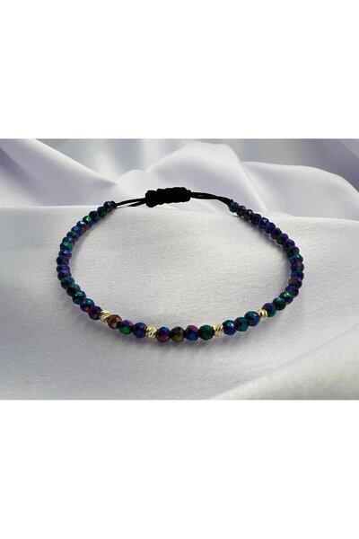 OEM Brățară cu mărgele din aur de 14k și mini cristale