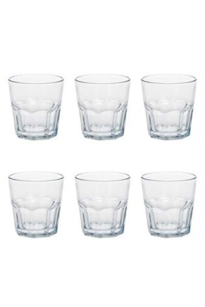 Aneliz Set of 6 Short Transparent Glass Glasses "Vegas" 230 ml