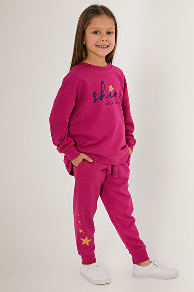 Rolypoly Girl's tracksuit - damson