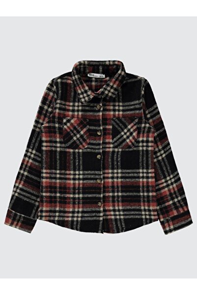 Civil Girls قميص بياقة وجيبين مزدوجين للأعمار 6-9 سنوات - بني للأعمار 9-10 سنوات