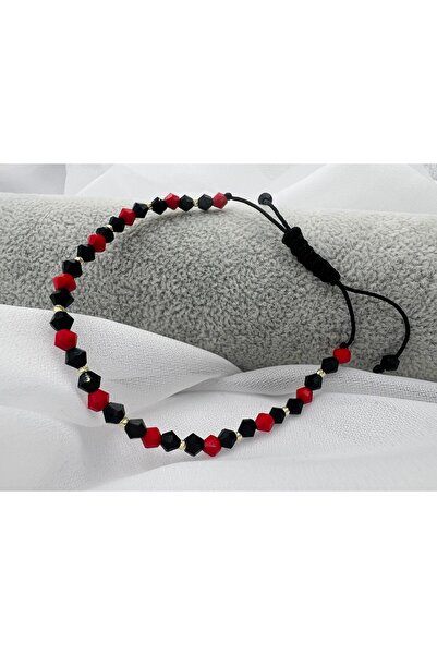 OEM Brățară cu cristale biconice și 11 bilute din aur 14K - Reglabila