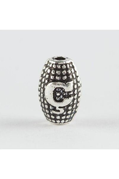 glovia bijuteri حرف معدني مقطوع من الشعير مقاس 8 مم (حرف مسبحة معدني)