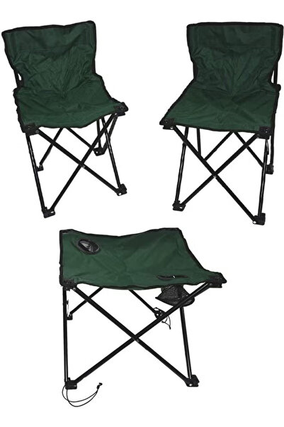 Cady One طقم مكون من 2 كرسي قابل للطي مع طاولة قماشية و حقيبة مناسبة للتخييم ...