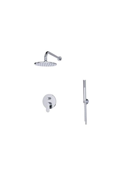 Danube Home خلاط دش ميلانو فيفا ثنائي الاتجاه مخفي - صنبور حائط نحاسي بتصميم عصري أنيق