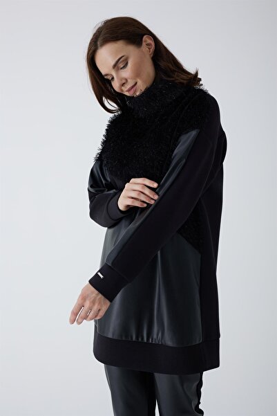 Moodbasic DERİ GARNİLİ SİMLİ İPLİ TUNİK MB21256-26K