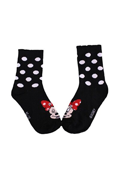 Minnie Mouse Sosete negre cu buline