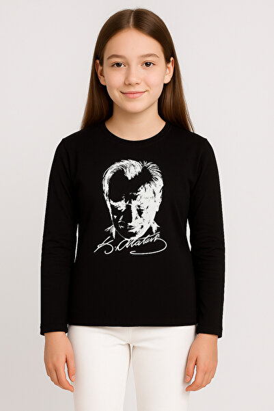 Sibel Günay Butik Μακρυμάνικο φορμάκι Ataturk με τύπωμα Unisex για νέους |   ...