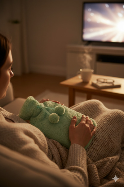 HOLNER 2L Sıcak Su Torbası – Peluş Yumuşak Kumaşlı Kılıf, Katlanabilir ve Güvenli Yeşil