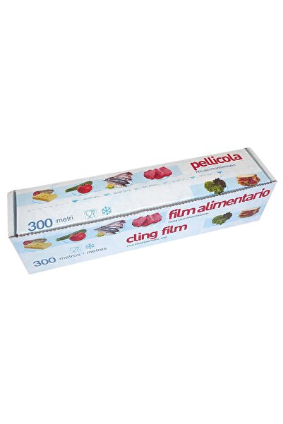 Neste Folie stretch alimentara prospetime in Dispenser Cutter Box Neste®, rola 30 cm x 300 m, CHAMPAGNE