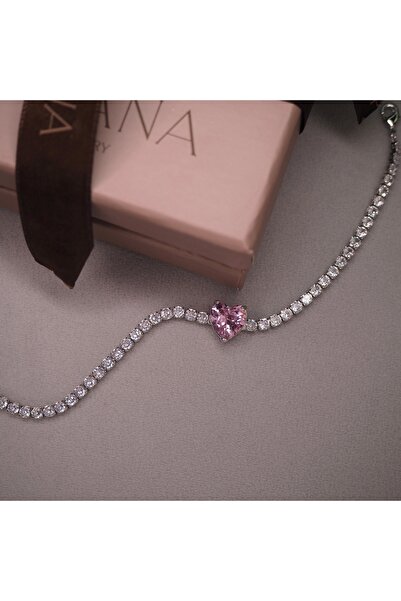 HAVANA JEWELLERY Brățară PINK CRUSH placată cu argint 925 și cristale Swarovski