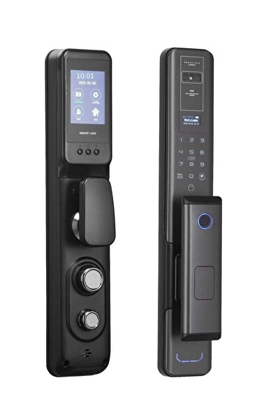 Generic قفل باب ذكي آمن - كاميرا مدمجة وتحكم عن بُعد عبر الهاتف المحمول | فتح متعدد