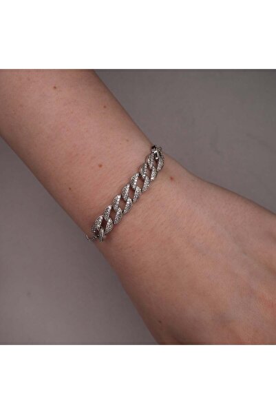 HAVANA JEWELLERY Brățară DESIRE CODE – Lanț Elegant cu Cristale și Placaj din Argint 925