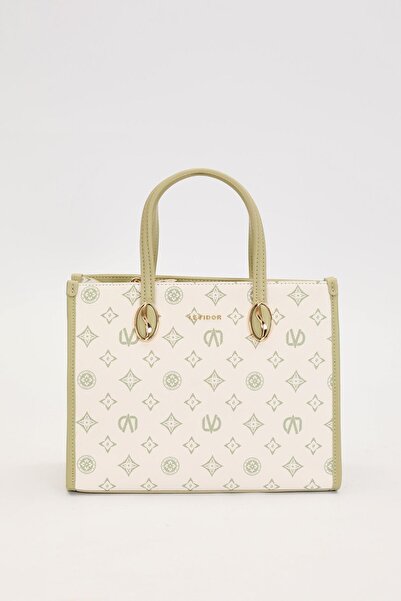 Levidor Green Lvd Printed Handbag