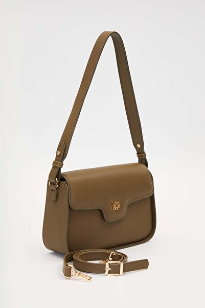 Levidor Khaki Adjustable Strap Shoulder Bag