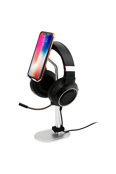 PadForce Suport 2 în 1 din aluminiu pentru căști, telefon, tabletă, multifunc...