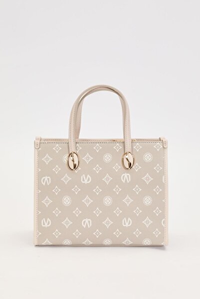 Levidor Gray Lvd Printed Handbag