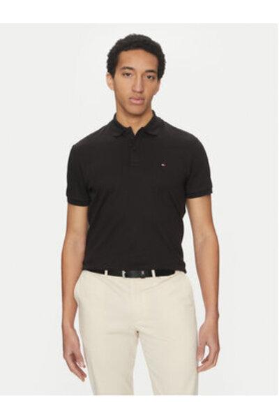 Tommy Hilfiger Polo pentru bărbați MW0MW35585 Negru