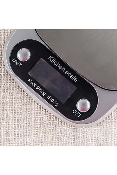 Danube Home Chef's Delight Digital Kitchen Scale – 5Kg Capacity, Compact Stainless Steel Design