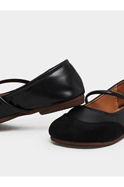 Take Two By Styli Round Toe Metal Buckle Strap Flat Shoes