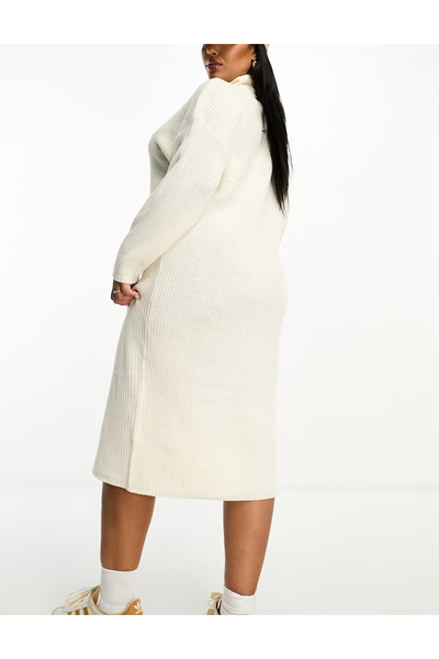 Brave Soul midi dress, cream